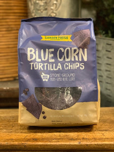 Blue corn tortilla chips